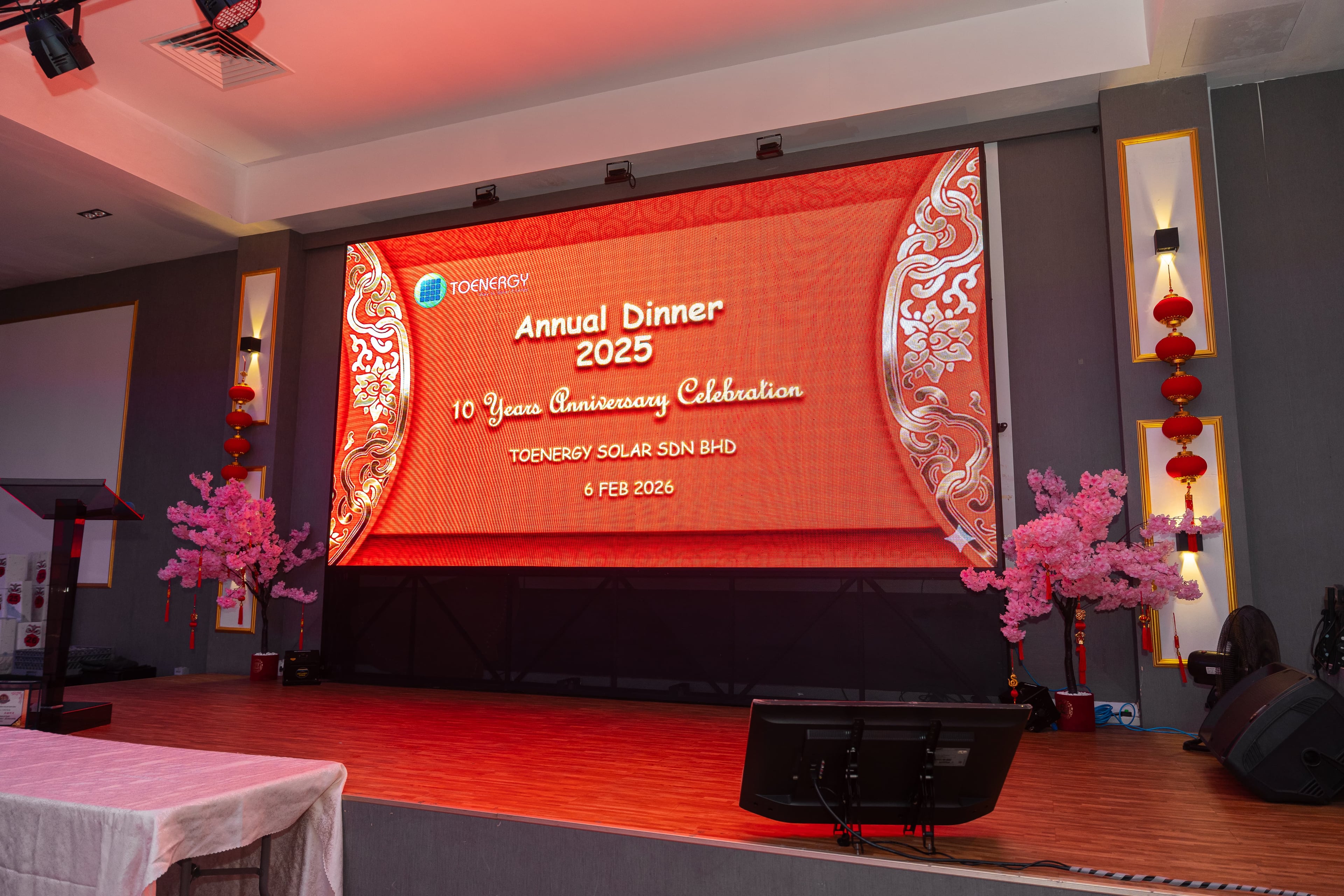 Company annual dinner stage